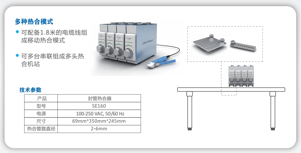SE160韓國森通封管熱合器